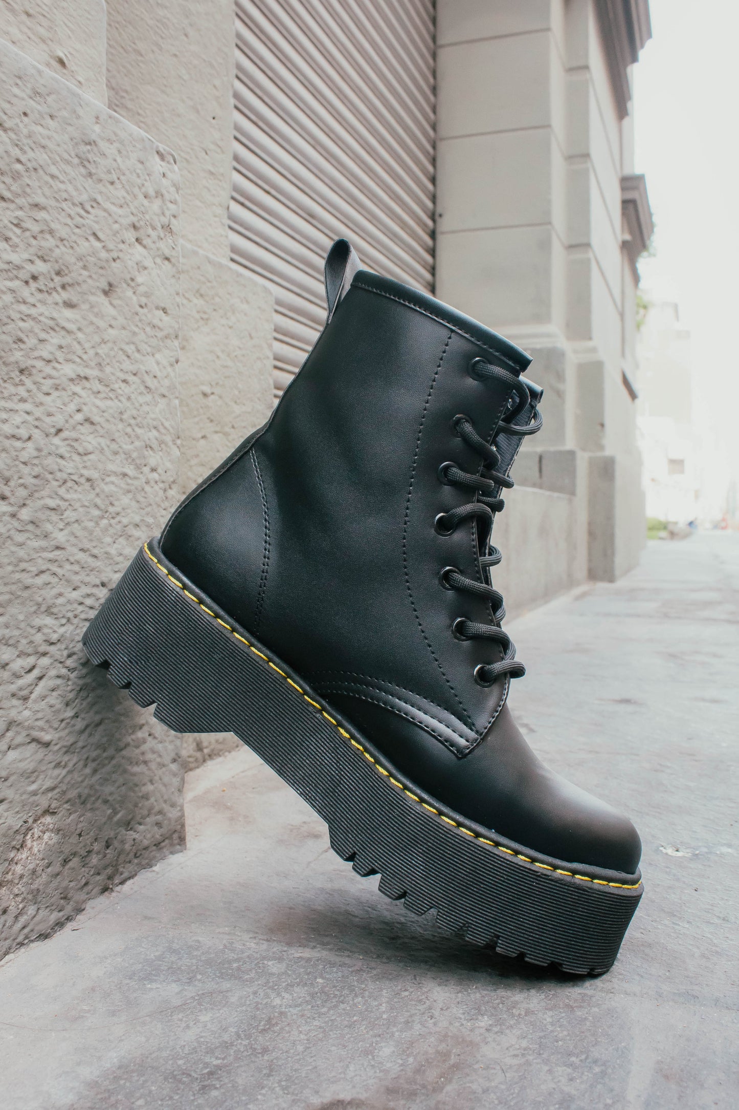 Botín Combat boots black